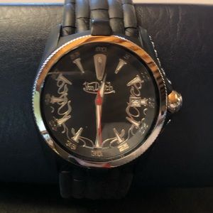 Black Von Dutch Watch Unisex Like New Condition